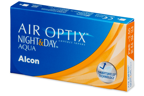 Air Optix Night & Day Aqua Μυωπίας Υπερμετρωπίας Μηνιαίοι (3 φακοί) Air Optix Night & Day Aqua Μυωπίας Υπερμετρωπίας Μηνιαίοι (3 φακοί)